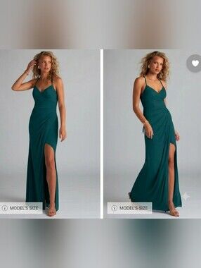 Azazie Kamali Bridesmaid Dress in Pine